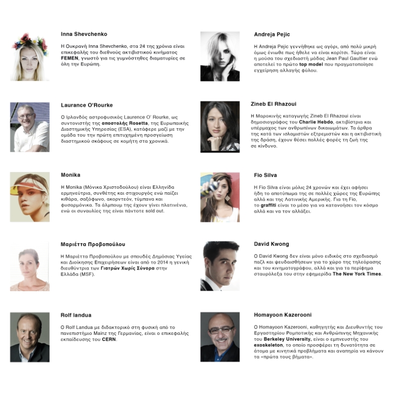 11 ομιλητές που θα συζητηθούν | ΤΕDxKalamata 2015