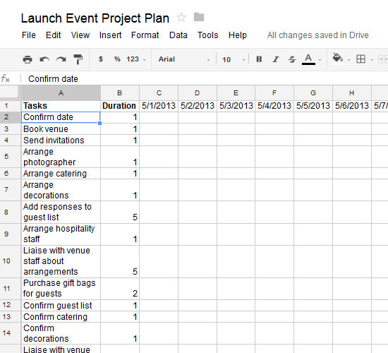 How to Create an Actionable Project Plan Using a Google Spreadsheet