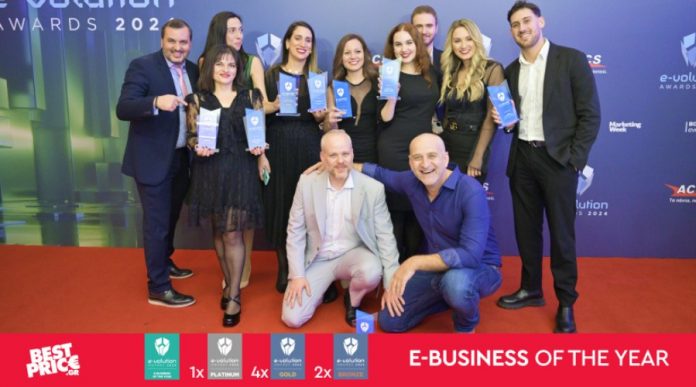 Κορυφαία διάκριση ως e-business of the year για το BestPrice.gr και 8 βραβεία συνολικά στα e-volution Awards 2024 BestPrice.gr στα e-volution Awards 2024